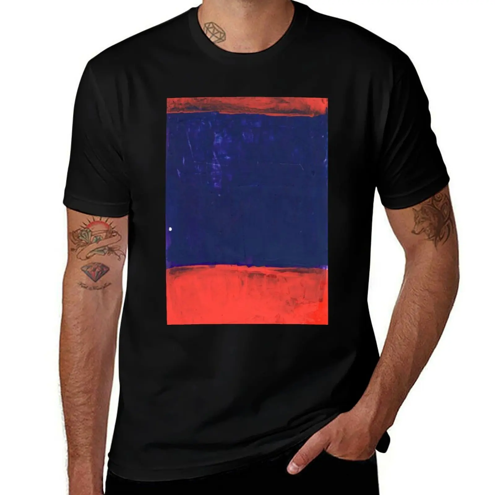 

Red purple color block original painting bold modern contemporary Rothko style T-Shirt sublime mens t shirt