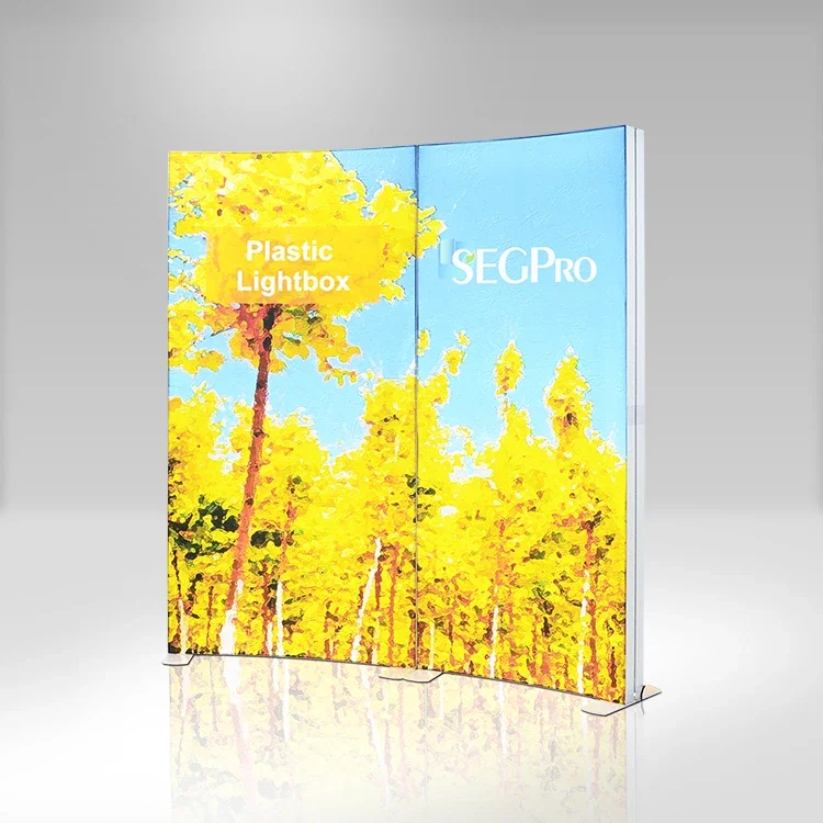 Wholesale Rectangle-shaped Aluminum Frameless LED Lightbox Fabric Pop-up Foldable Light Box for Promotion and Exhibition