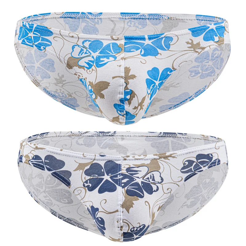 

2PCS Sexy Men Briefs Cotton Underwear U Convex Sexy Breathable Soft Brief Bikini Low Waist Male Underpants Calzoncillos