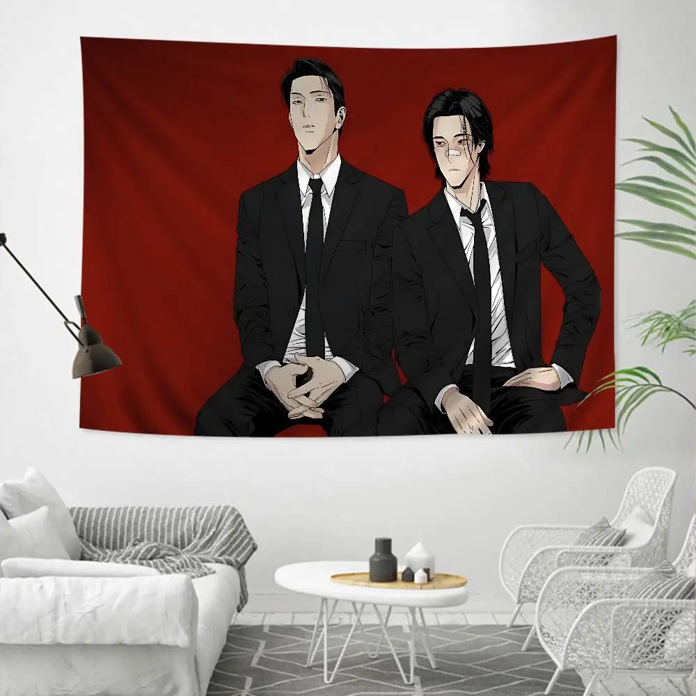 Peace of God bl Anime DIY Wall Tapestry Hippie Flower Wall Carpets Dorm Decor Wall Art Decor