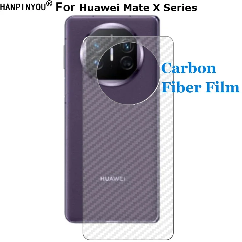 For Huawei Mate X5 X3 X2 Xs 2 Xs2 3D Carbon Fiber Rear Back Film Stiker Screen Protector (Not Tempered Glass)