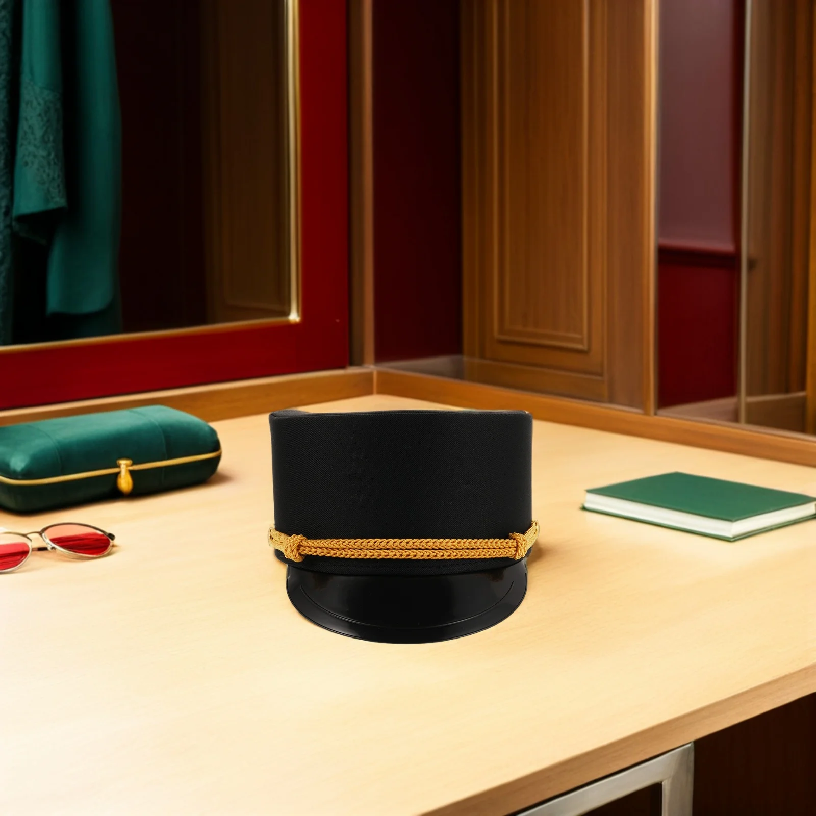 

Train Conductor Hat Black Retro Railroad Engineer Cap For Adults Costume Party Accessory - Train Themed Party