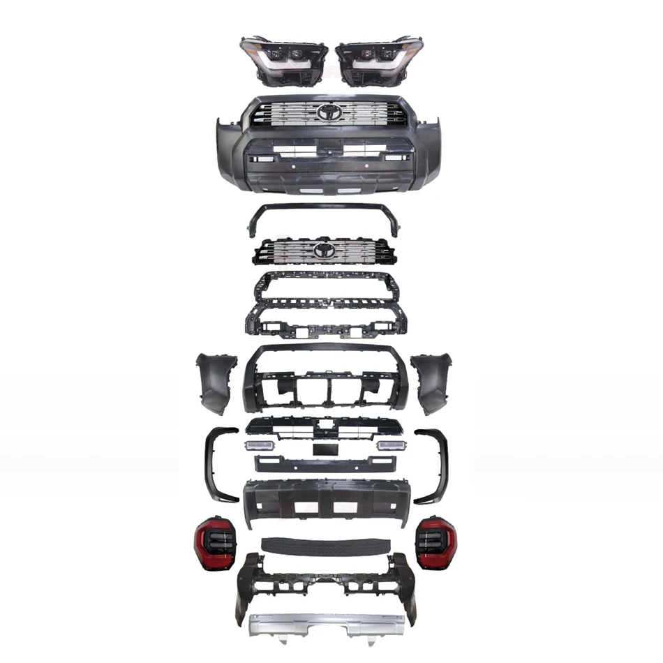 High-Profile Wide Body Kit Facelift For 2010-2024 Toyota 4Runner Upgrade 2025 TRD Model Bumper Grille Taillamp Headlamp Bodykit