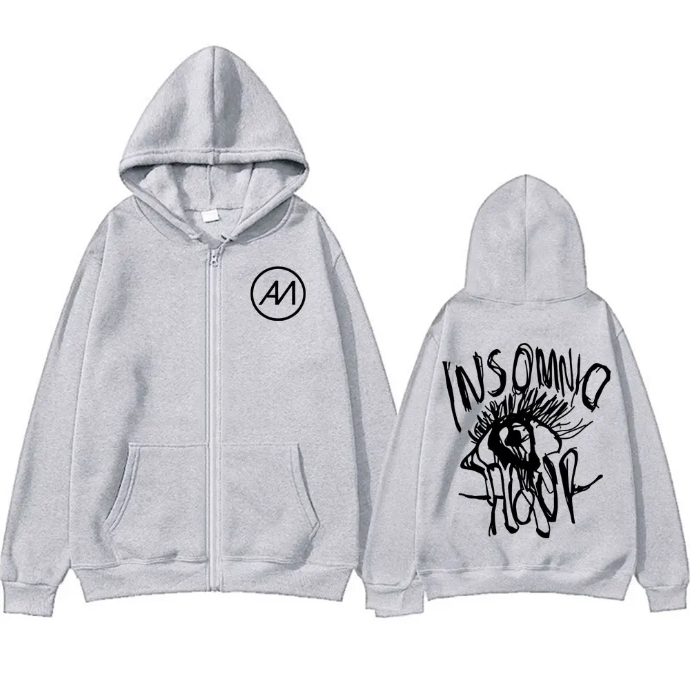 أبراهام ماتيو Insomnio جولة 2025 زمم هوديس الرجال الملابس خمر شارع العليا البلوز معطف الصوف Bodywarmer قلنسوة بسحاب #5