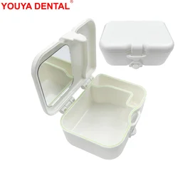 Estuche de retenedor de dientes falsos para ortodoncia, organizador de caja de baño para Dentaduras postizas, protector bucal, caja de almacenamiento de Brace, contenedores