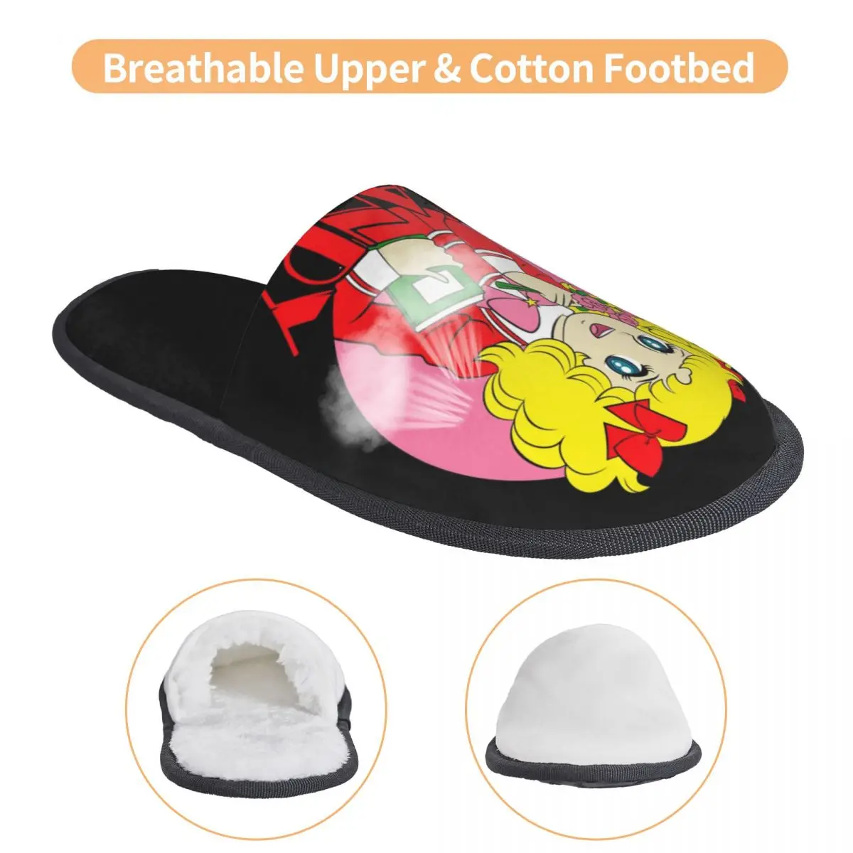 Snoep Candy Gezellig Scuff Traagschuim Slippers Vrouwen Anime Japan Slaapkamer Huis Schoenen