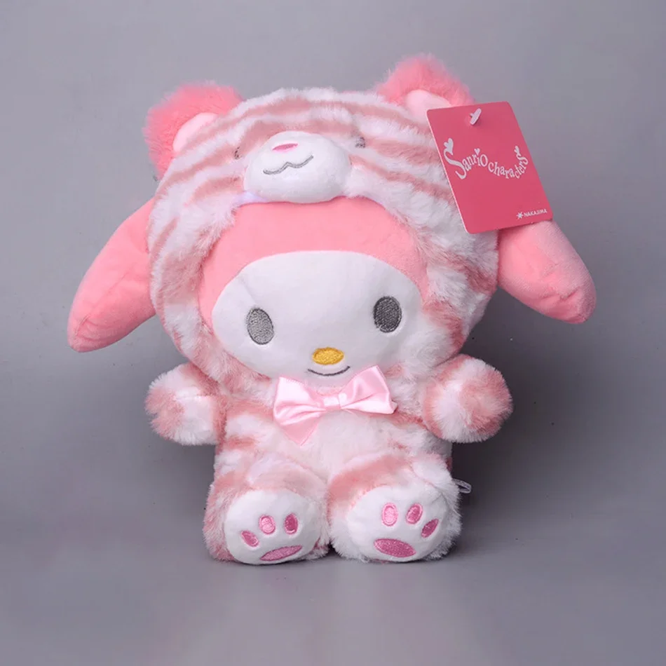 23ซม.Sanrio Kawali Tiger Kuromi Hello Kitty My Melody CinnamorollหมอนPlushอะนิเมะของเล่นเด็กการ์ตูนคอลเลกชันสําหรับของขวัญ