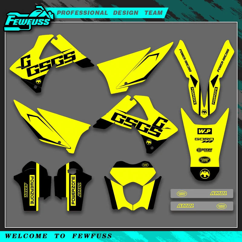 

Fewfuss для газового газа GASGAS EC 125 200 250 300 450 2010 2011, графические наклейки, наборы наклеек, индивидуальный номер, имя, фон