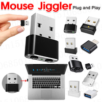 Mini Automatic Mouse Jiggler Mover ON/Off Button USB Automatic Move Cursor Undetectable Plug and Play Keeps Awake for Computer