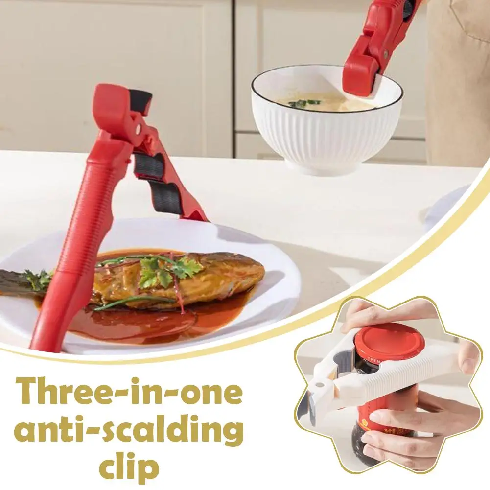 3 في 1 مكافحة تحرق كليب السلطانية كليب مكافحة زلة المشبك المطبخ كليب لوحة كليب تبخير طبق العزل رفع لوحة كليب السلطانية #2