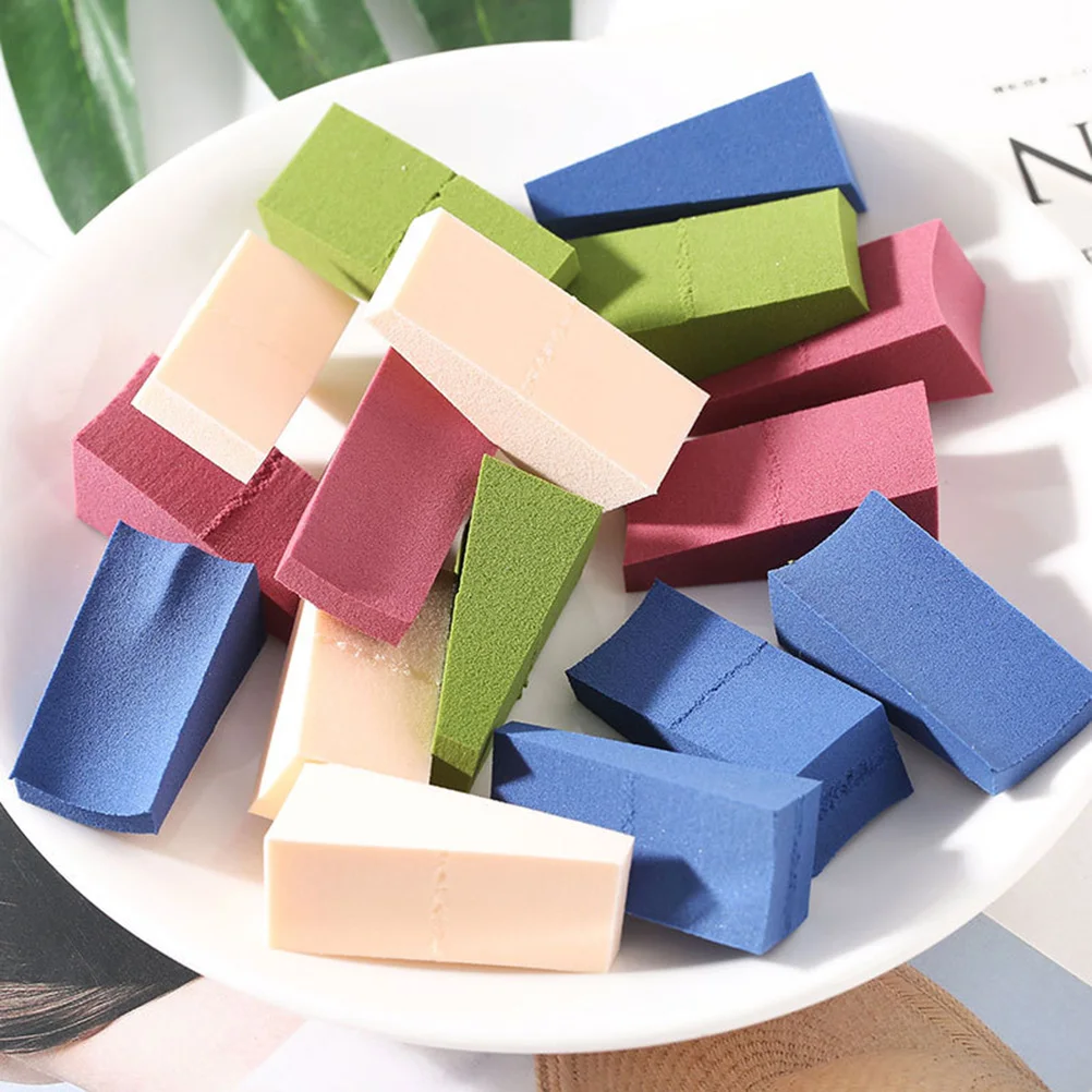 

24 Pcs Cotton Puff Dry-wet Style Powder Face Non Latex Make-up Cosmetics Sponge Wedge