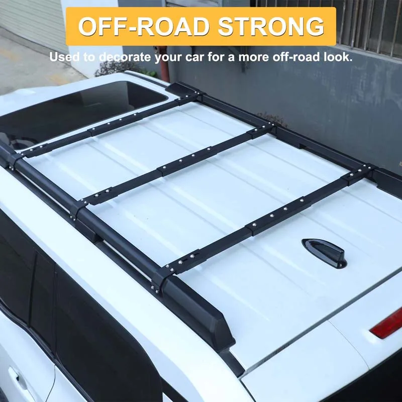 For Toyota Land Cruiser Prado 250 LC250 2024-2026+  Car Luggage Rack Cross Bar Car Modification Accessories Aluminum Alloy Black
