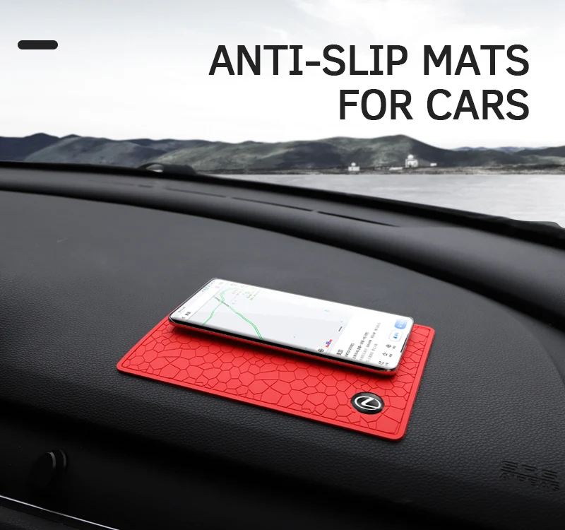 بولي كلوريد الفينيل لوحة سيارة مكافحة زلة حصيرة بطانة حماية من السيليكون لكزس F SPORT LBX NX RX 350h 450h ES UX 300e GS IS LS LX CT LC RC GX460 Ct200h