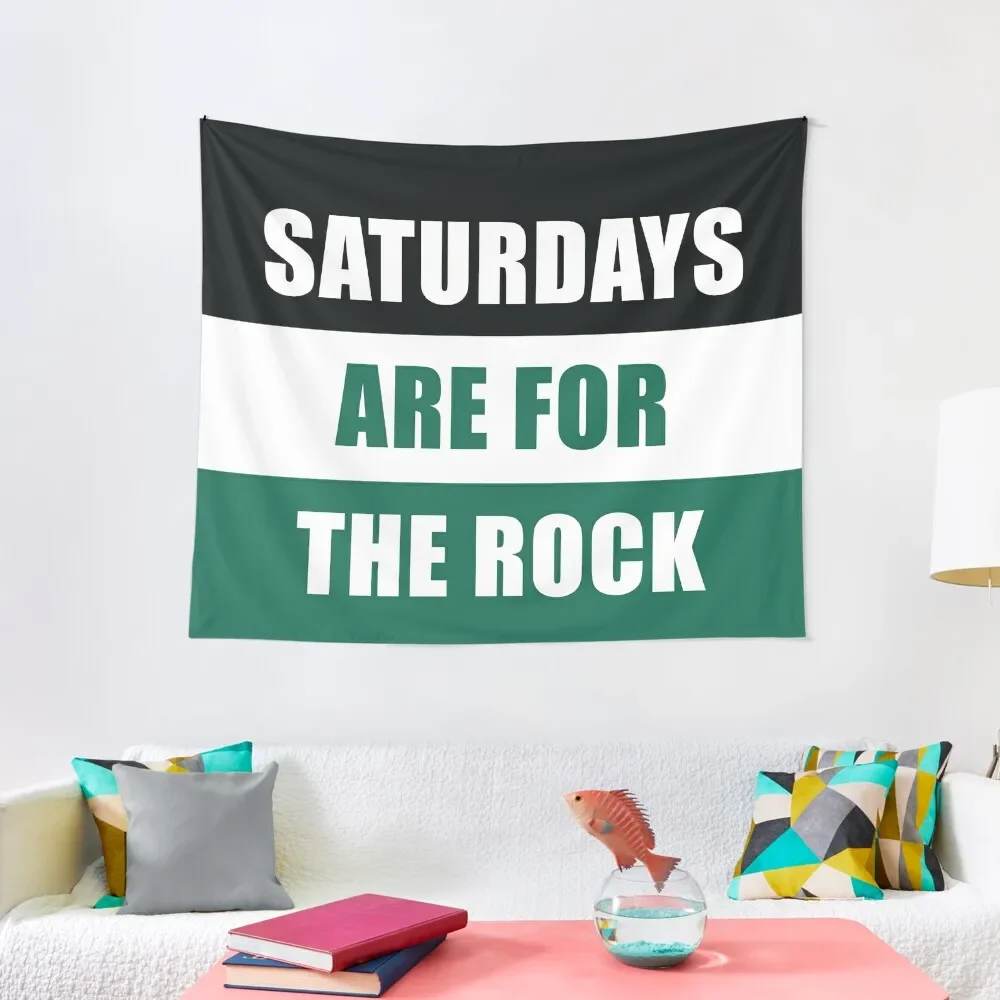 

Saturdays are for the rock- Slippery Rock University Tapestry Carpet Wall Wall Deco Decor For Room Tapestry