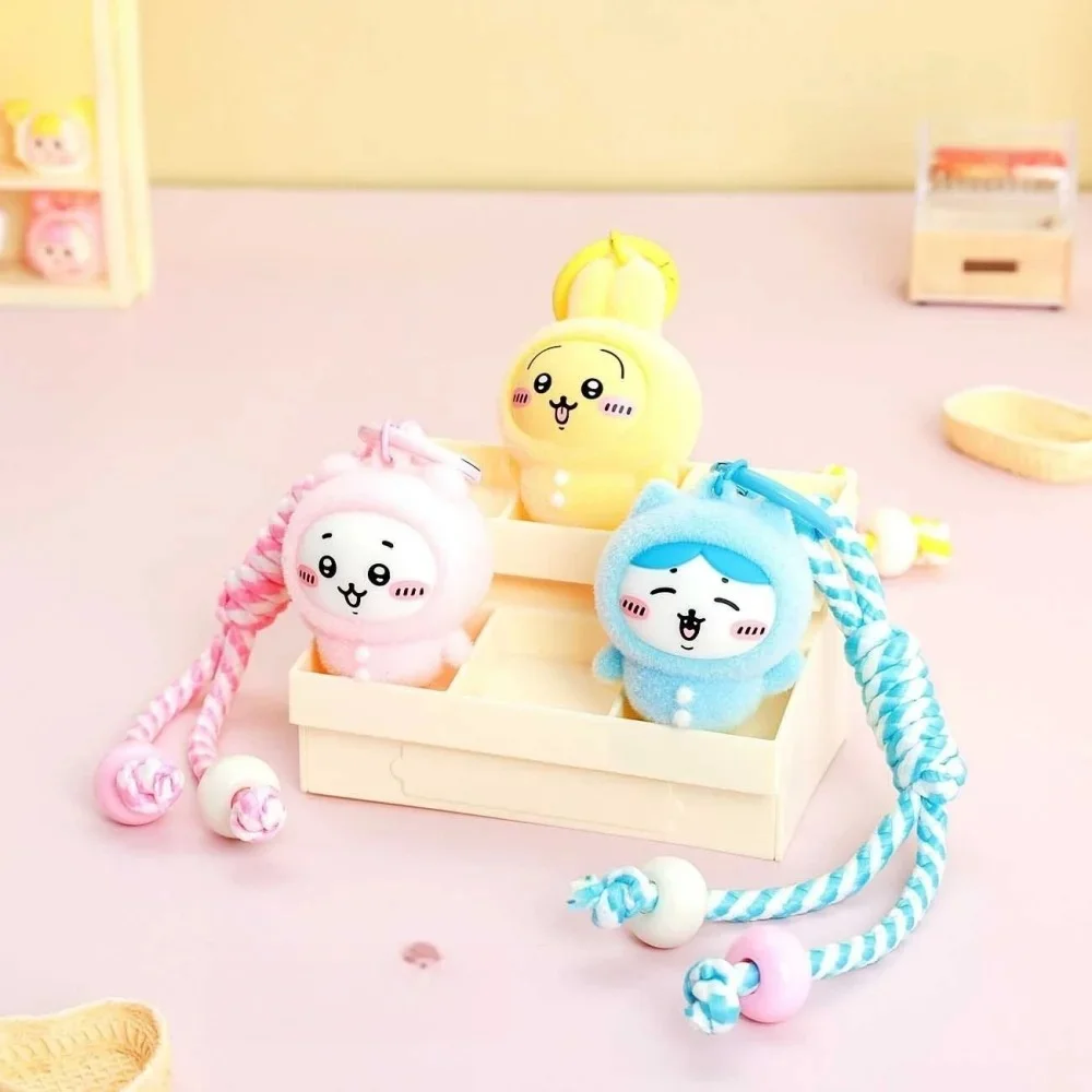 

Kawaii Chiikawa Usagi Keychains Cute Cartoon Hachiware Women Backpack Pendant Accessories Keyring Decoration Girls Birthday Gift