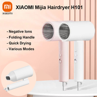 XIAOMI Mijia Hairdryer H101 Folding Handle Negative Ions Hair Protection Blow Dryer Fast Drying Portable Blower for Home/Travel