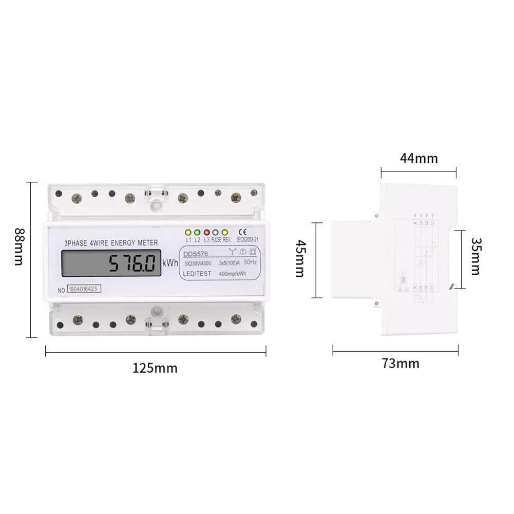 Medidor de KWh Medidor de potencia digital Instalación comercial Fácil instalación Consumo de energía eficiente Capacidad de sobrecarga mejorada
