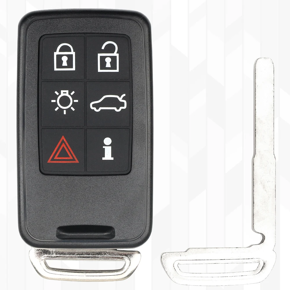 dahai Smart Keyless Entry For Volvo S60 S80 S60L XC60 XC70 V40 V60 V70 2008 2009 2010 2011-2017 Remote Car Key Fob Shell