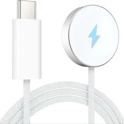 Câble de charge magnétique USB C, chargeur rapide, compatible pour Apple Watch Series 10, 9, 8, 7