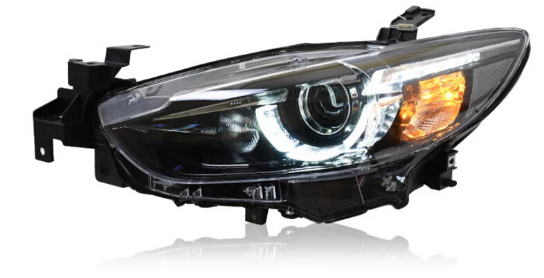 

2pcs car Styling head lamp for Mazda 6 Headlight 2014 2015 2016, Mazda6 Atenza Headlights Bi-Xenon Head Lamp LED DRL Car Lights