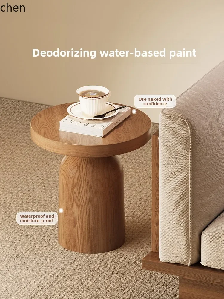W5.19 Living Room Sofa Solid Wood Side Table Movable Home Coffee Table