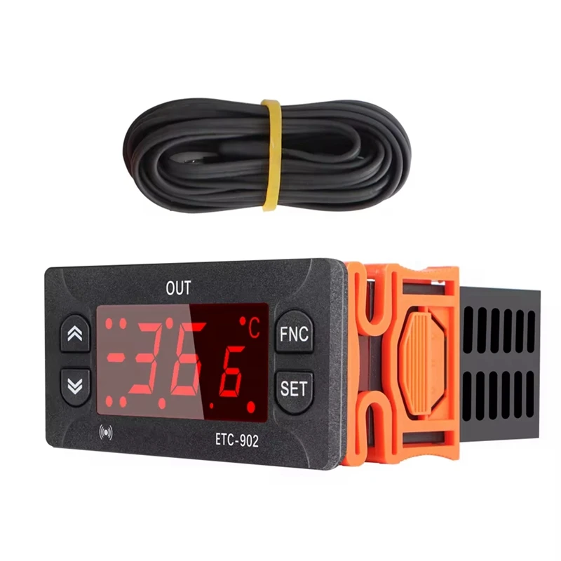 ETC-902 220V AC Digital Temperature Controller Thermostat Thermoregulator Incubator With High Precision Sensor