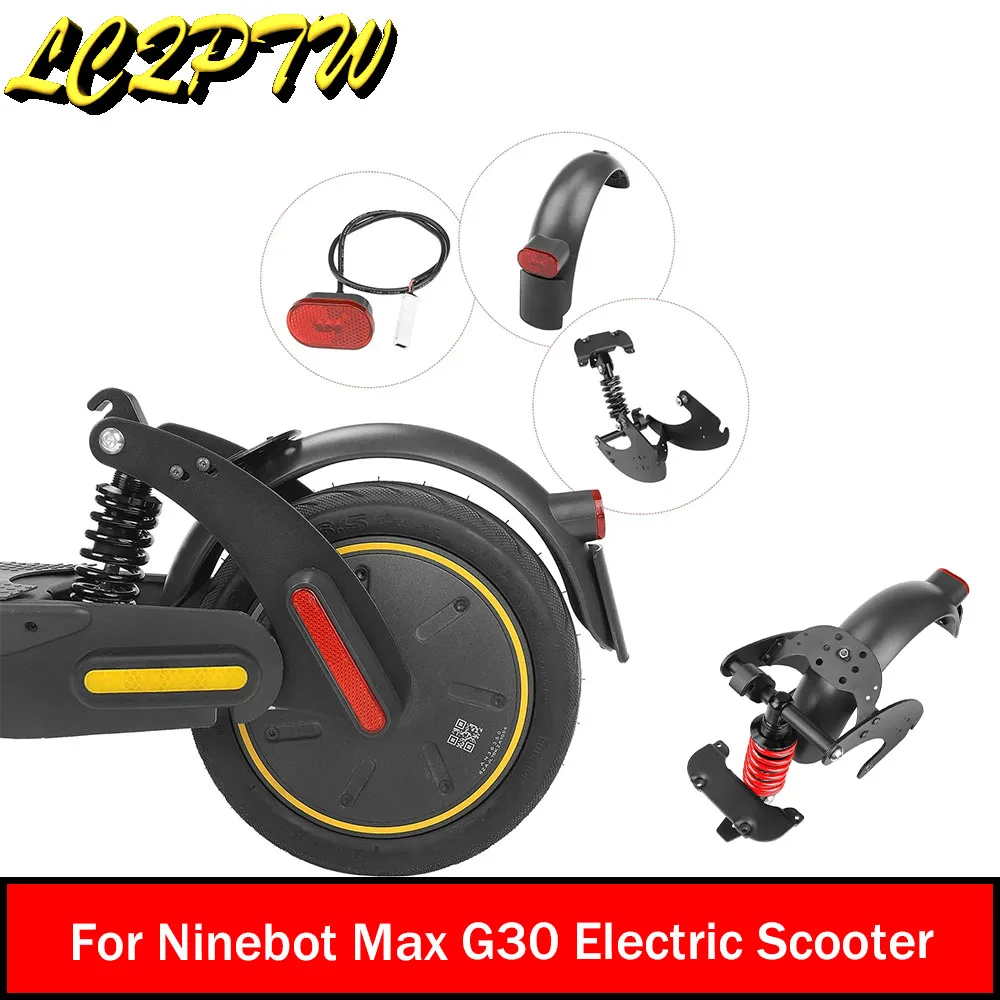 

Upgraded Rear Shock Absorber Kit Rear Suspension &Mudguard TailLight Parts For Ninebot Max G30 G30D G30LP Electric Scooter