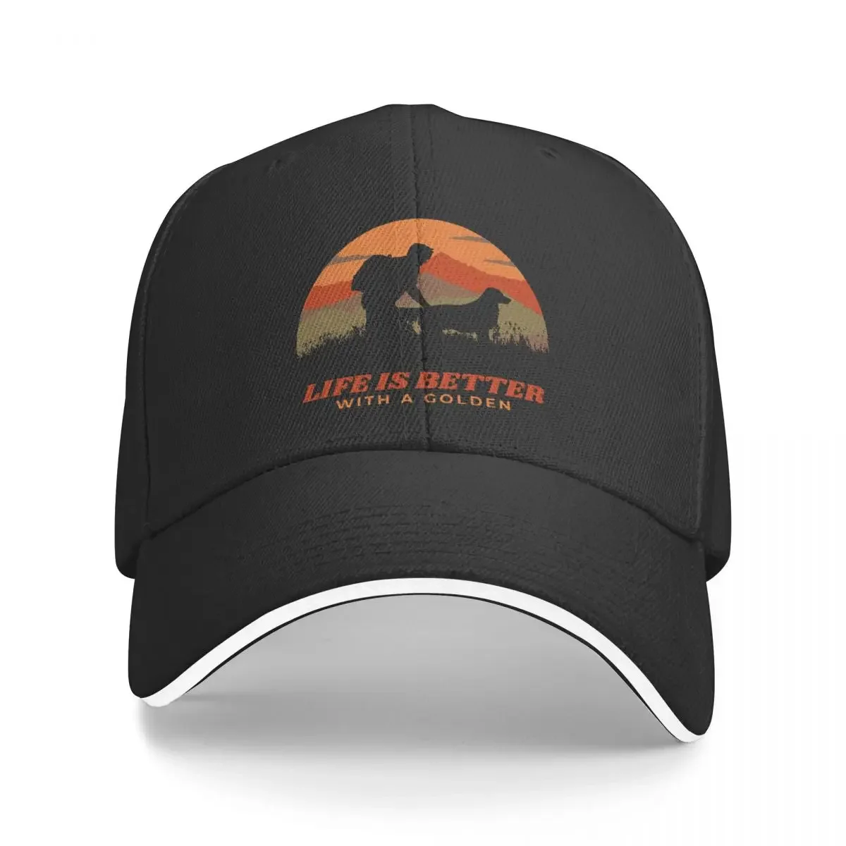 Copy of Life Is Better With A Golden Retriever Dad Baseball Cap Fishing cap Christmas Hat Men Hats Women's