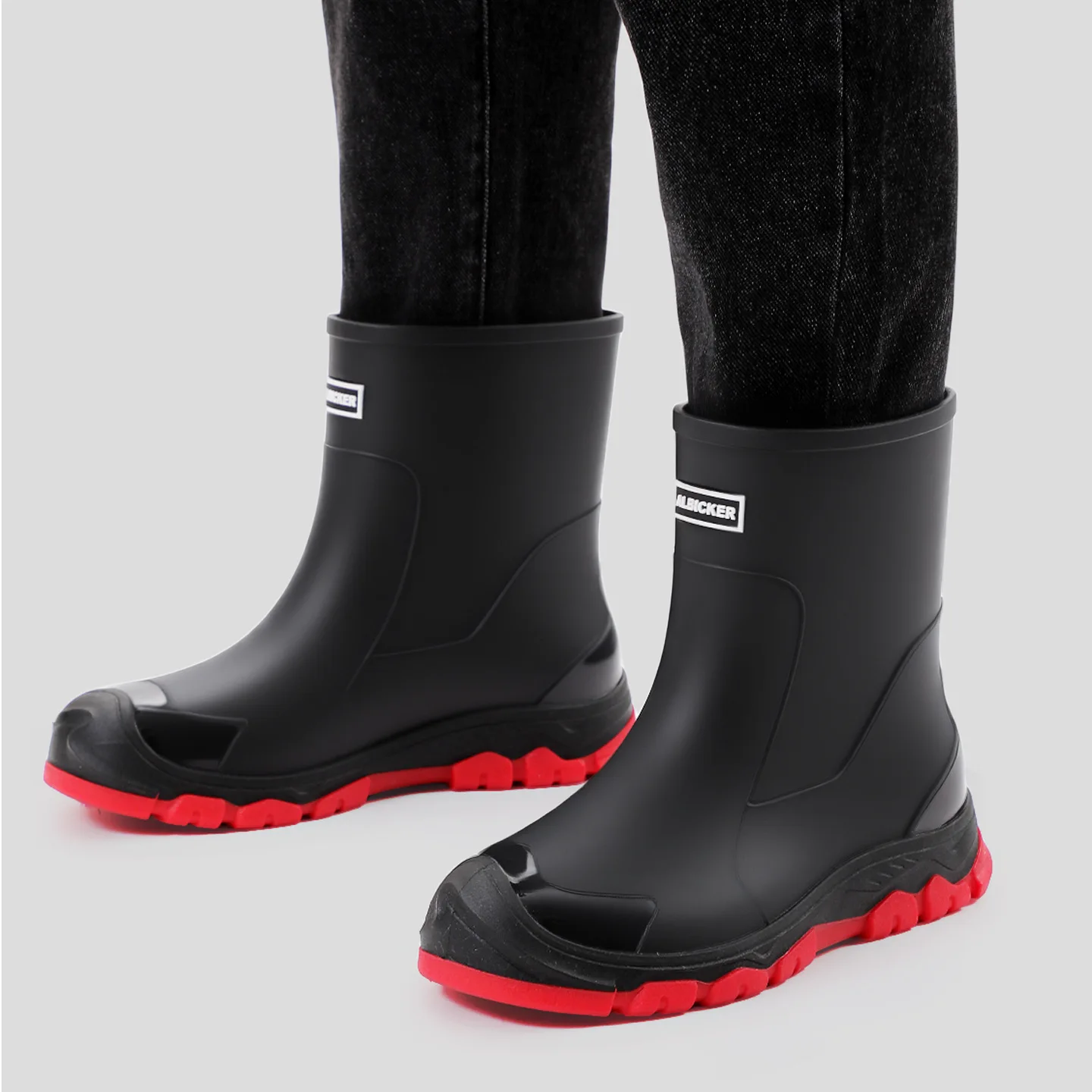 

Fashionable Sports Style Men's Rain Boots Outdoor Water Shoes Outdoor Mid-tube Rainy Season Warm Men's Rubber Shoes Fishing Boot