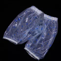 Man's Snowflake Prints Festival Half See Through Shorts Live Show Dance Bar Club FKK Party Sexy Dolls Costumes Festivals BF