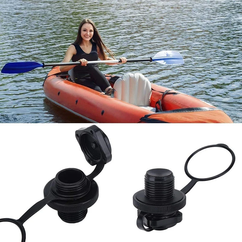 5 Pcs Air Valve Inflatable Boat Spiral Air Plugs Inflation Replacement Screw Boston Valve For Rubber Dinghy Raft Kayak