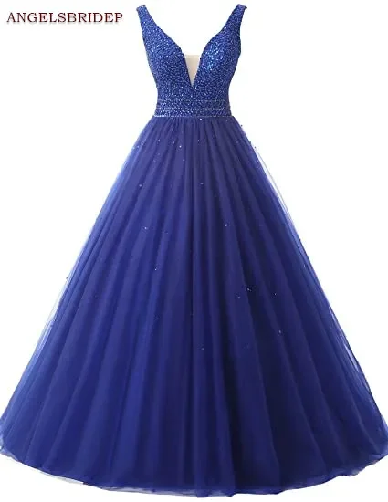 Sweetheart Ball Gown Quinceanera Dresses Vestidos De 15 Anos Formal Crystal Beading Tulle Birthday Party Gowns