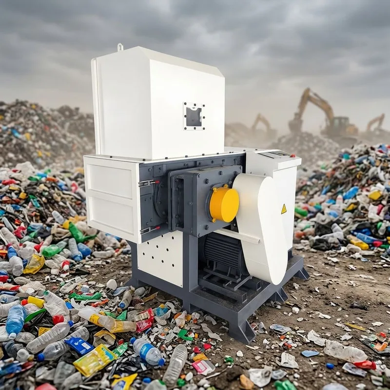 Single-Shaft Shredders For Paper Leather, Offering Low Power Consumption And High Efficiency.