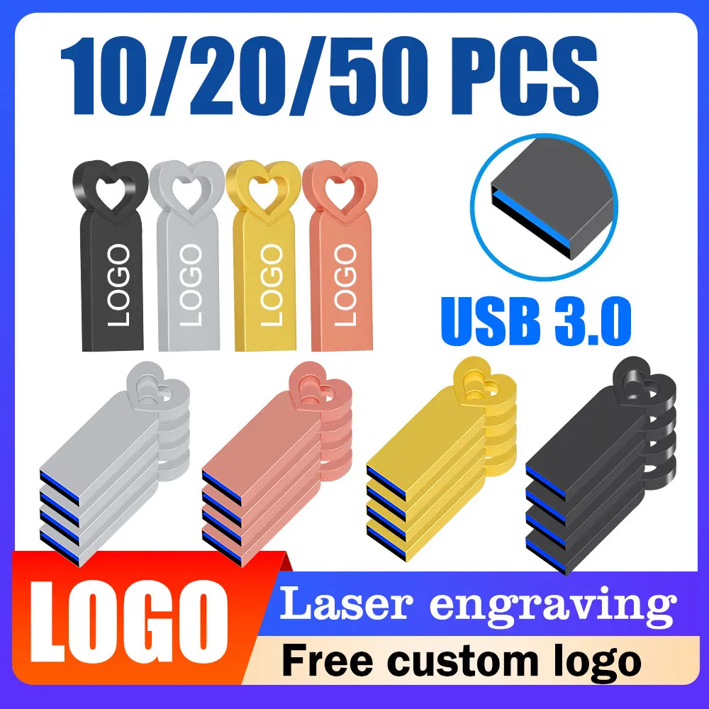 

Пользовательский логотип, бесплатный 10/20/50 шт., металлические флэш-накопители USB 3,0, 64 ГБ, бесплатный логотип, черный, 32 ГБ, флэш-накопитель, 16 ГБ, U-диск, 8 ГБ, 4 ГБ