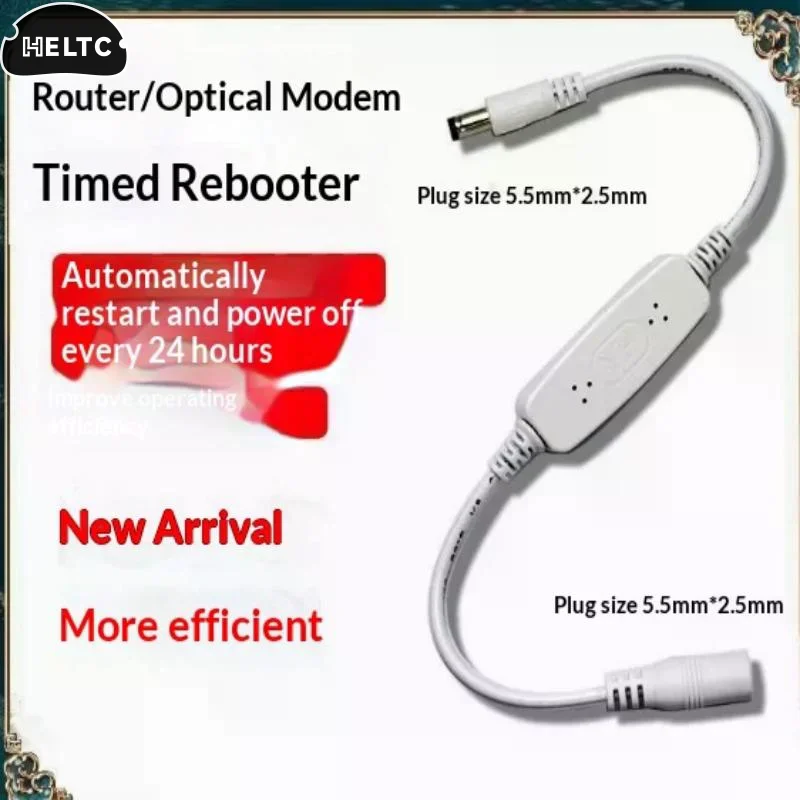 1Pc Timing 24H Automatic Power Off Reset Line DC 5V-15V 5.5x2.1mm Rout-er Rebooter WiFi Reset Router Timing Restart Module