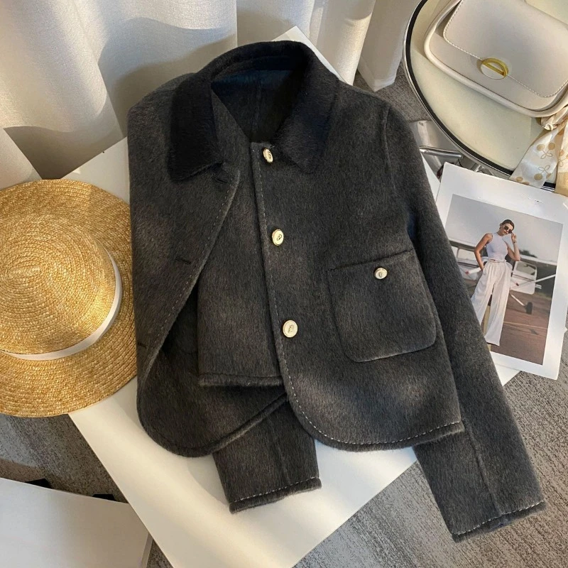 Quilted Coats Wool & Blends Jackets for Women Autumn Winter Vintage Tops Korean Ropa Mujer Harajuku Temperament New