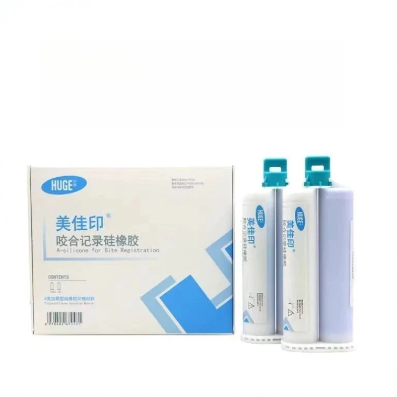 

2pcs/box Dental Heavy-Body Impression Material Elastomeric A Silicone Bite Registration VPS Teeth Implant Crown Model Dentistry