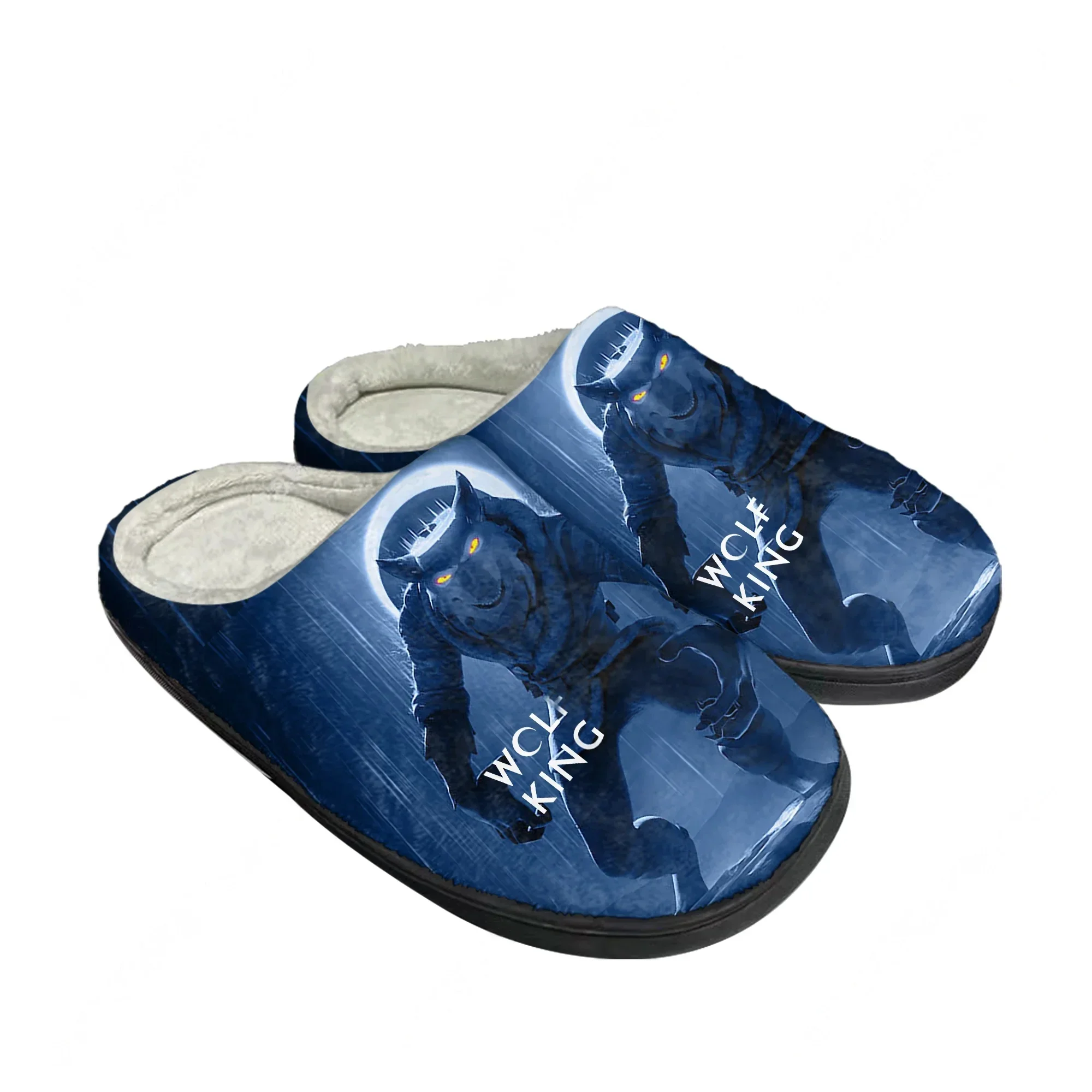 

Wolf King Cotton Shoe Family Slipper Men Women Teenagers High Quality Plush Indoor Fashion Casual Warm Shoes Customize Slipper