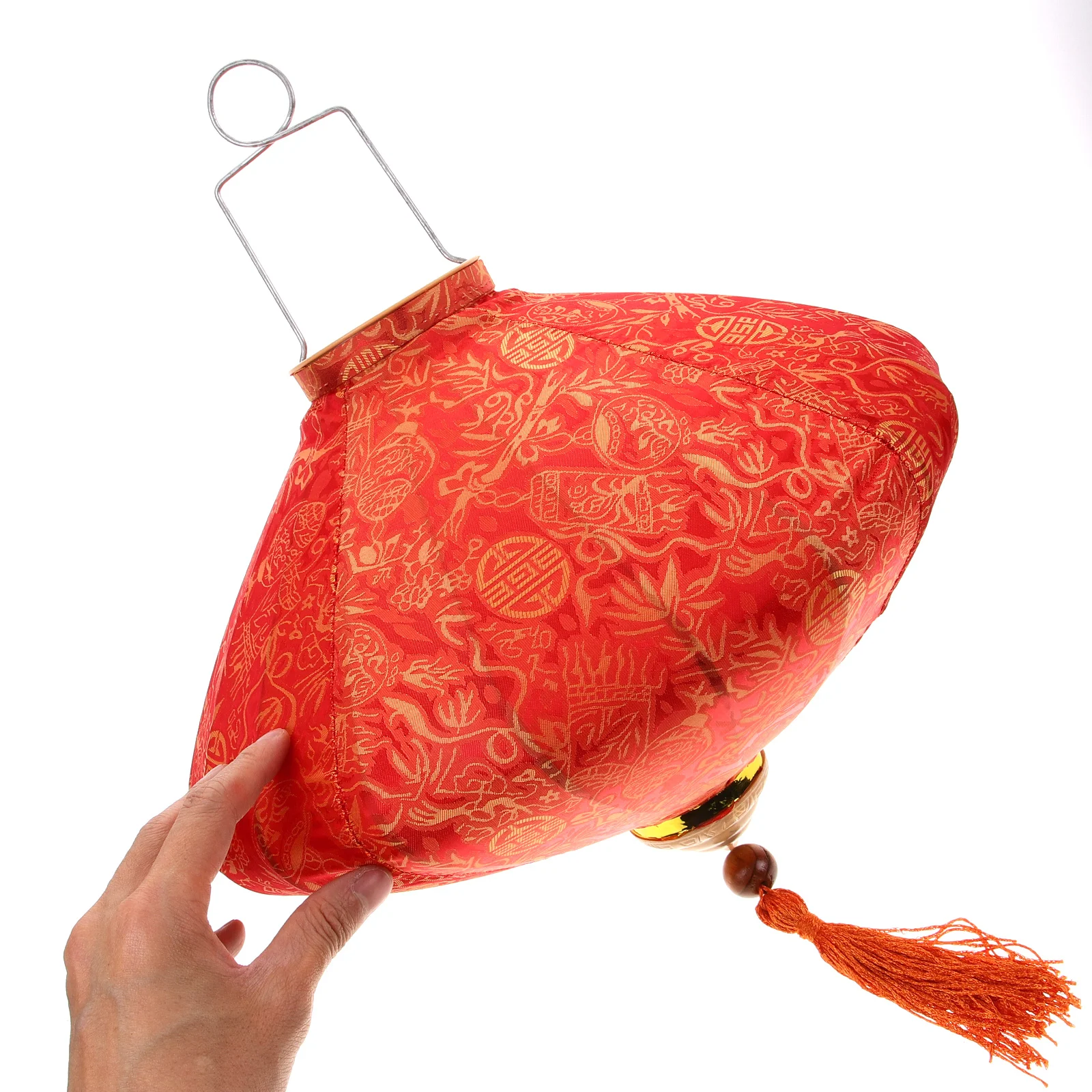 Vietnamese Lantern Decorative Hanging Lanterns Triangle Waterproof Outdoor Indoor Festival Party Wedding nament Cloth