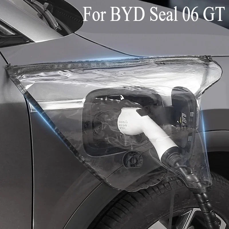 

Дождевик для зарядного пистолета для BYD Seal 06 GT, автомобильный зарядный щиток, водонепроницаемый чехол с защитой от протечек, паровые внешние детали, аксессуары