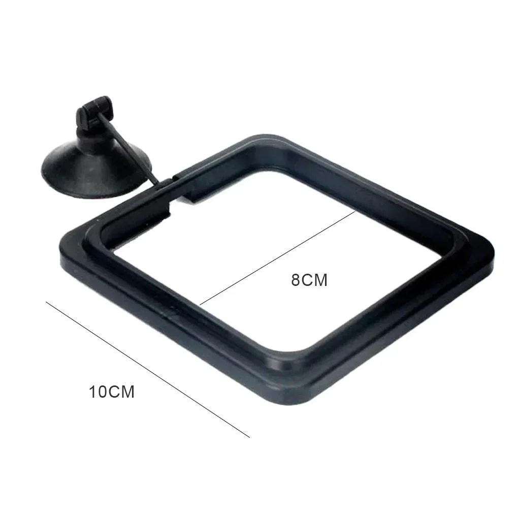 Aquarium Feeding Ring Fish Tank Station Floating Food Tray Feeder New Square Circle Fish Feeder Suction Cup Aquarium Accessories