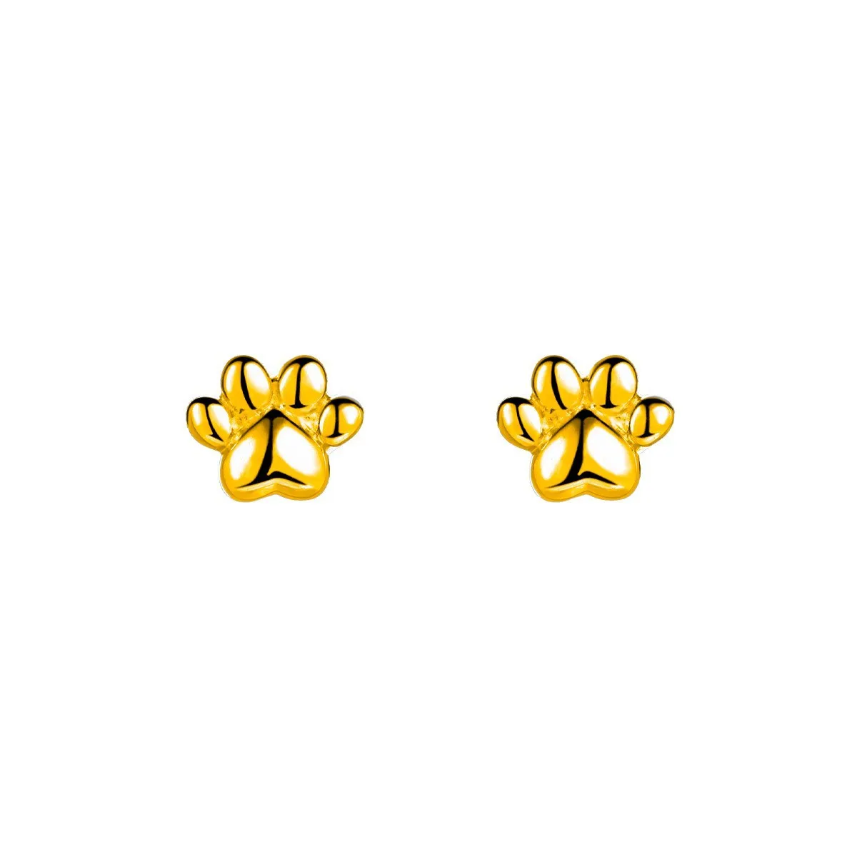 925 Sterling Silver Jewelry Cute Tiny Cat Paw Print Stud Earrings for Women Wedding Party Jewelry for Girls Friend Gift