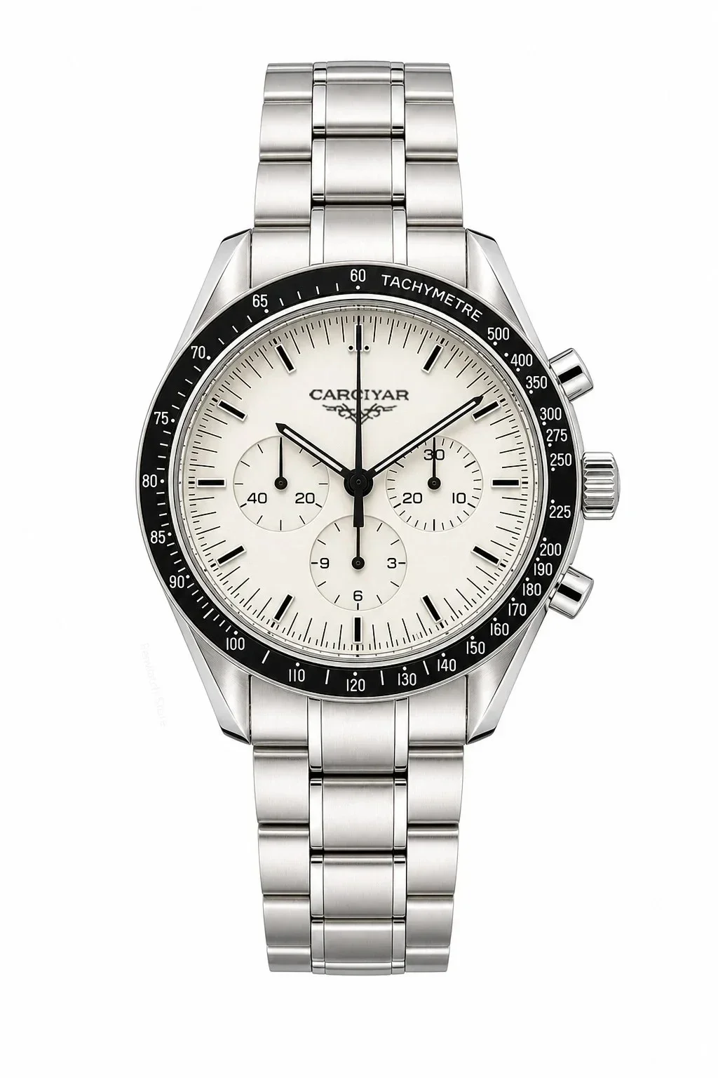 A188 Store 44mm Men's Mechanical Chronograph Watch, 904L Stainless Steel Case, Stainless Steel, Full-Featured