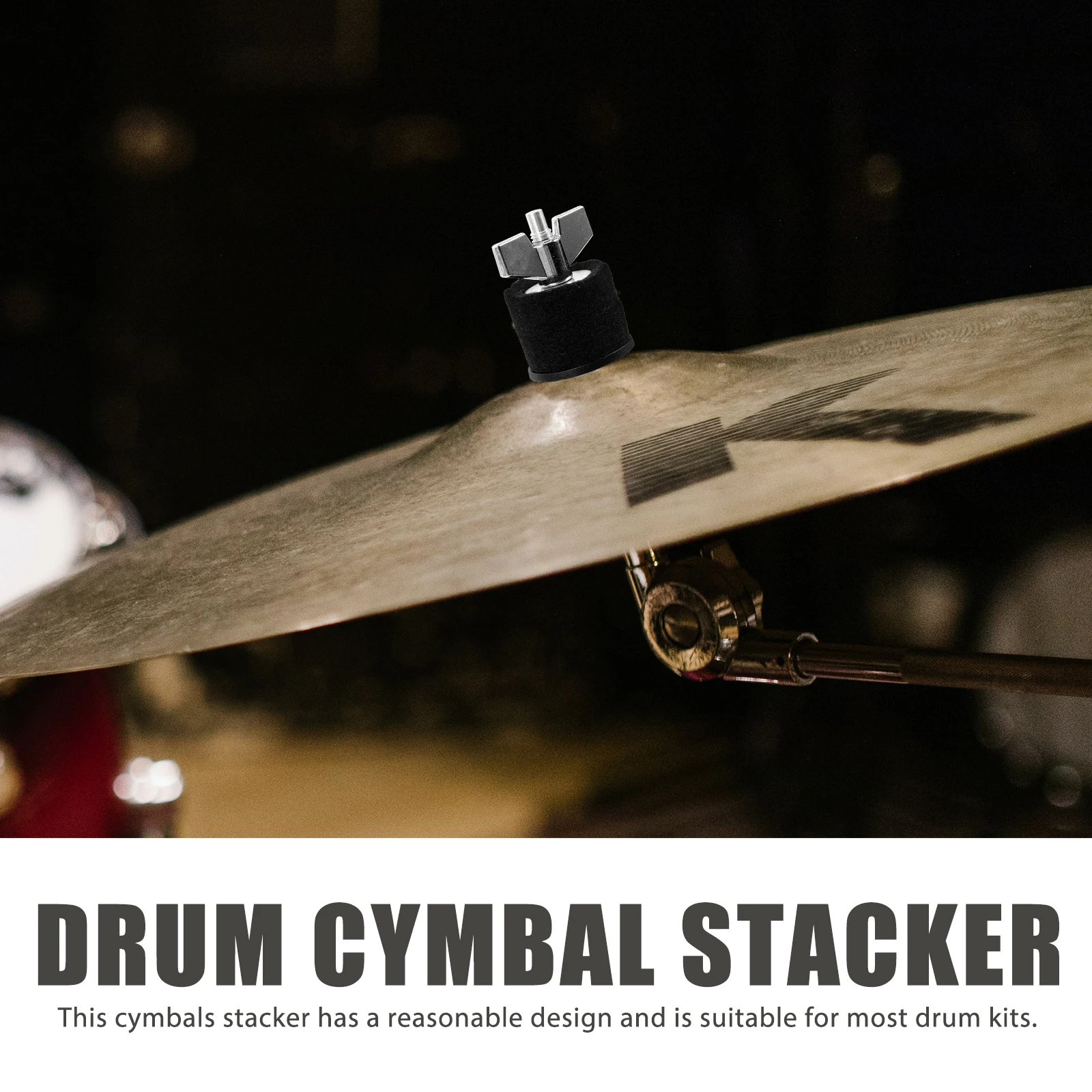 

Cymbal Stacker for Cymbals Mounting Stacking Tools Replacement Holders Rack Support Bracket Accessories Double Layer