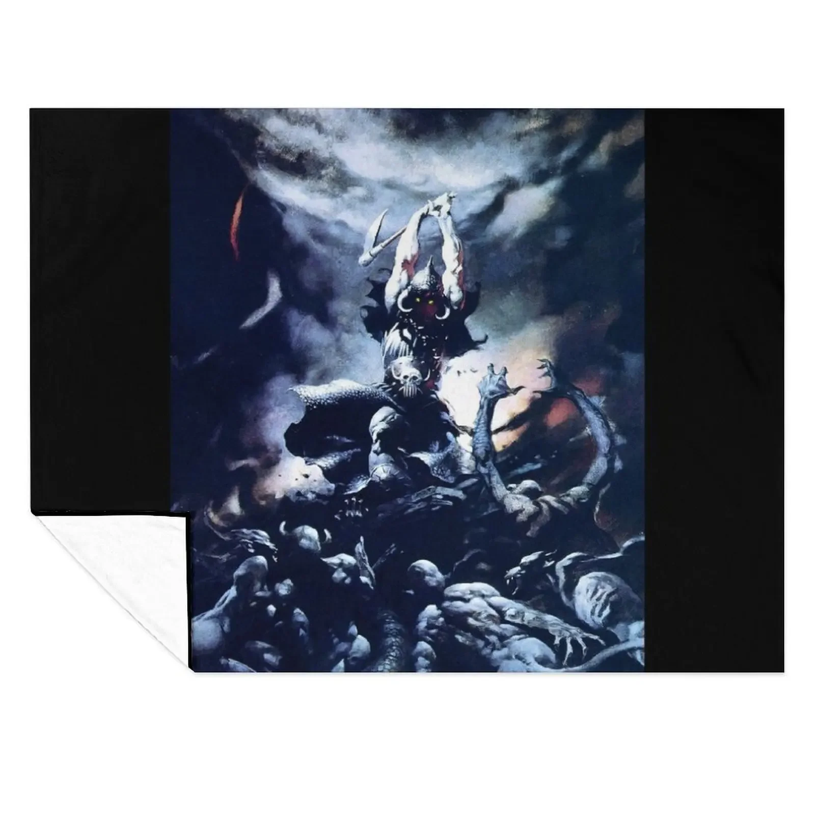 

Frank Frazetta - Death Dealer Throw Blanket bed plaid Hairys Plush decorative Blankets