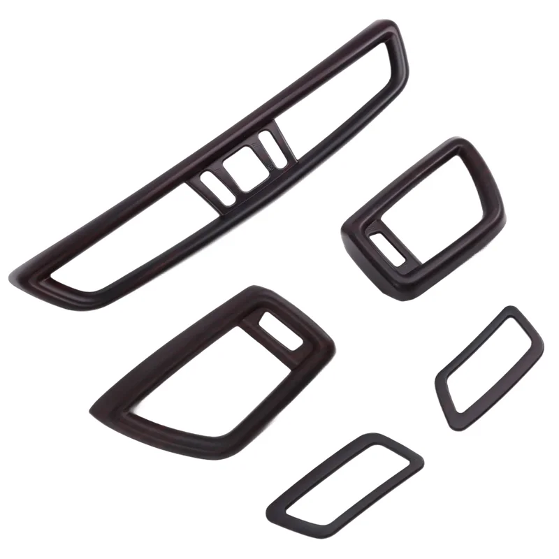 A65P-5 Pcs Car Front Console Air Condition Vent Outlet Cover For Nissan X-Trail T32 Rogue Qashqai J11 2014-2020