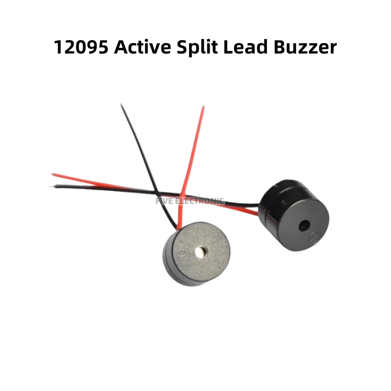 3V 5V 12V 12095 12*9.5mm Active Split Lead Electromagnetic Electric Vehicle Buzzer