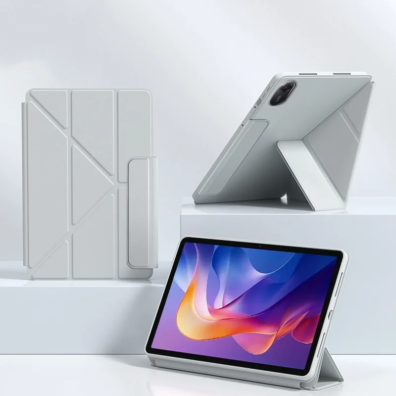 Funda For Xiaomi Redmi Pad Pro Case 12.1 inch Multi-Folding Magnetic Soft Back Stand Coque for POCO Pad 12.1 inch Tablet Cover