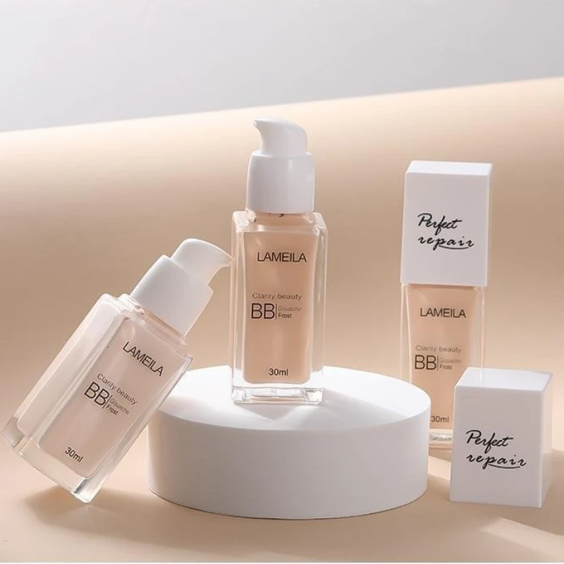 30ml Face Foundation Cream Matte Finish Liquid Foundation Waterproof Lasting for All Skin Tones Moisturizing Base Tone Make Up