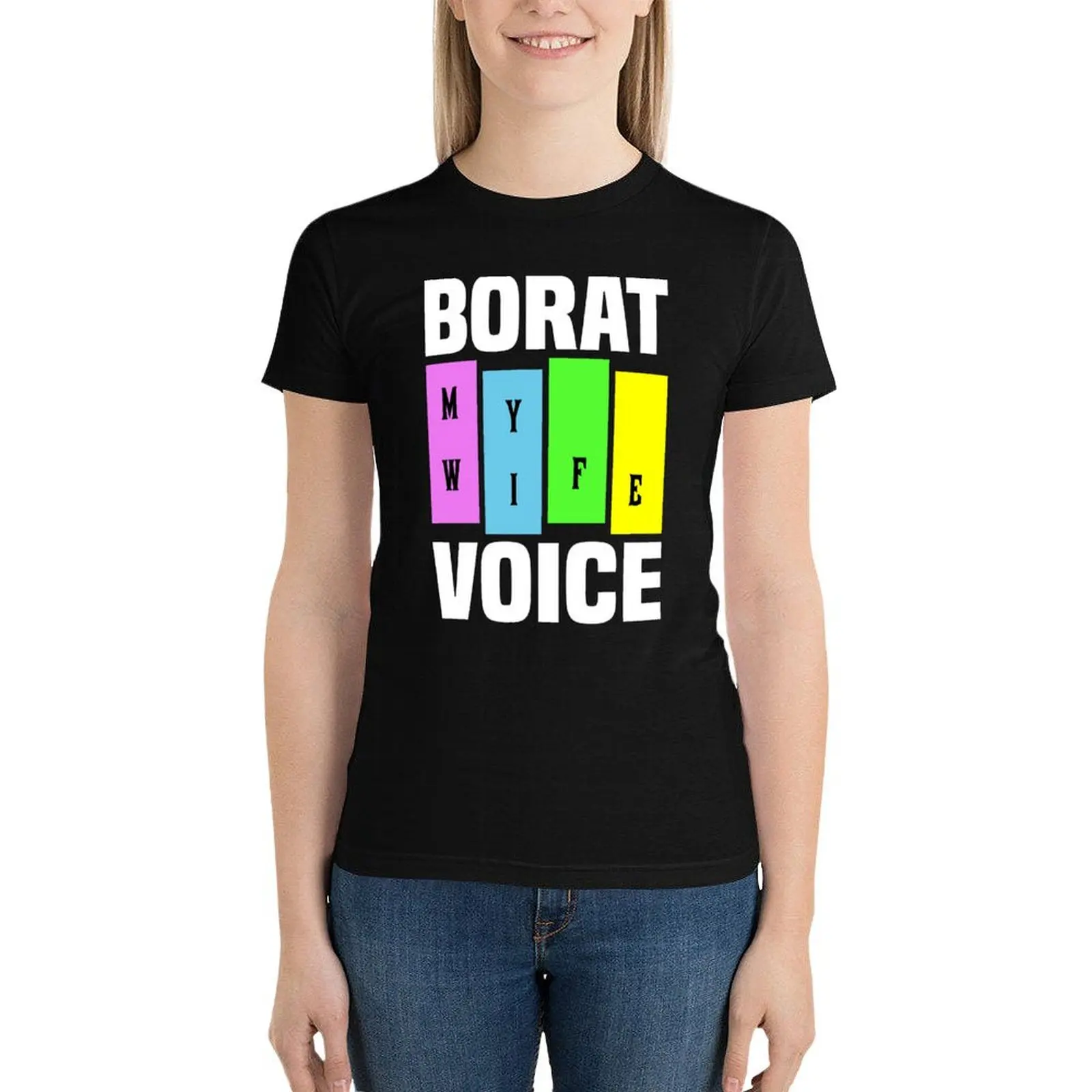 

Very Nice Borat classic my wife voice hot trending shirt - T-Shirt tops Female clothing Blouse cute tops t shirt Women